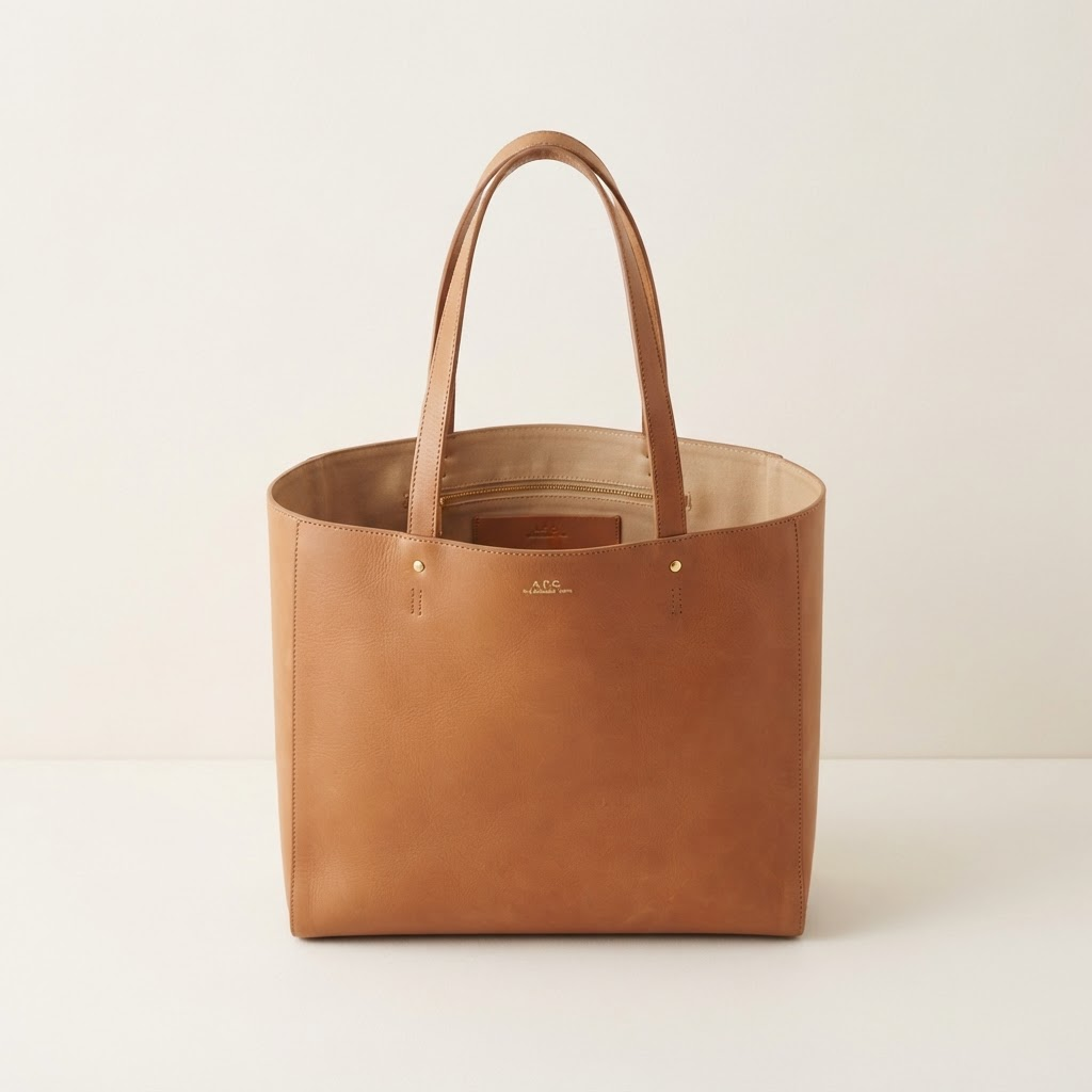 Structured Leather Tote